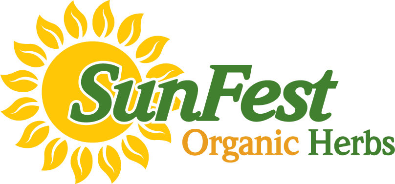 SunFest Organic Herbs sunshine logo