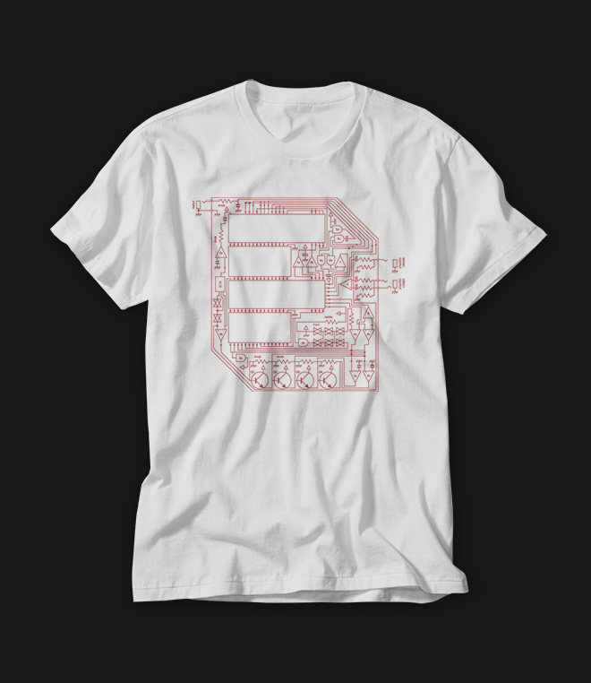 Tshirt Application of FORM Circuit Illustration